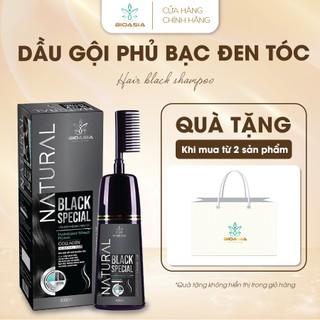Dầu gội phủ bạc Bioasia 400ml - Làm đen tóc tự nhiên tại nhà chỉ sau 15 phút.