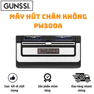  Máy hút chân không PW300 Gunssi-hút tự động không kén túi an toàn-cho hộ kinh doanh gia đình 