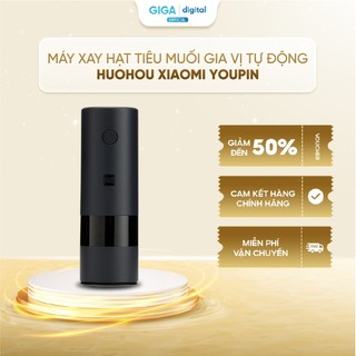  Máy xay hạt tiêu muối gia vị tự động Huohou Xiaomi Youpin bằng điện có đèn LED với 5 chế độ xa 