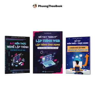 Sách - combo lập trình: kiến thức lập trình từ a-z, thực hành 3 ngôn ngữ lập trình và sổ tay "dân it" lập trình web
