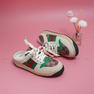  Giày Sục Thể Thao Nữ GC Xanh thời trang Sục bata đạp gót đế bánh mì 3cm CHIBAMY 