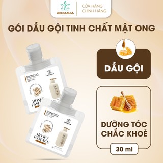 Túi dầu gội tinh chất Mật Ong dung tích 30ml, thích hợp cho đi du lịch.