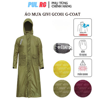 Bộ áo mưa đi xe máy GIVI chính hãng, bộ áo mưa đi phượt, có khe xả gió giúp thoáng khí bên trong nhiều màu - GIVI GCO01