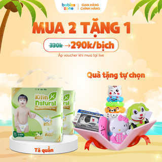  Mua combo 2 bịch Tã/Bỉm quần Kitin Natural size M44/L40/XL38/XXL36/XXXL34