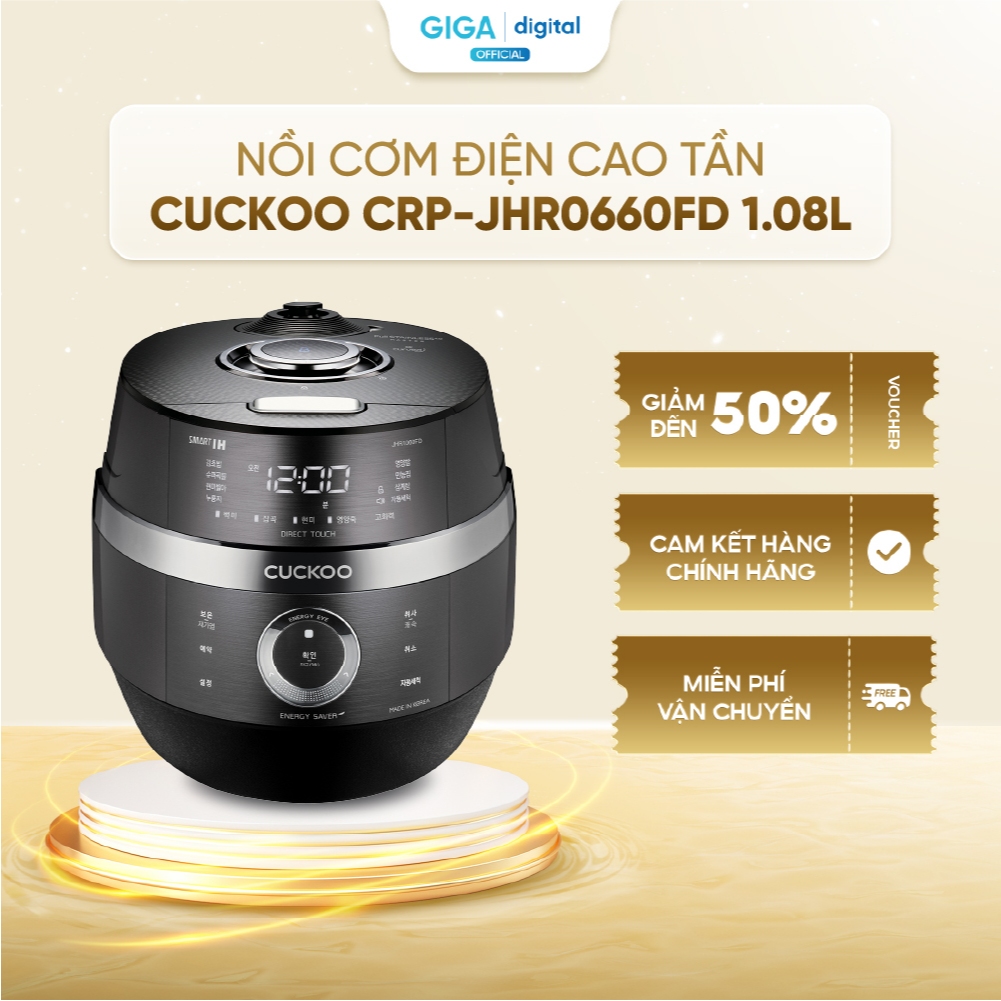 Nồi cơm điện cao tần Cuckoo CRP-JHR0660FD 1.08L - BH 12 Tháng
