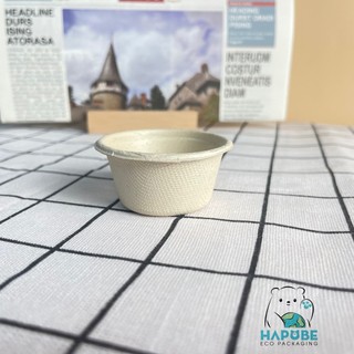 [100 Cái] Hũ Bã Mía 2oz (2 Màu) [Không Nắp] – Đựng Nước Sốt, Gia Vị – Thân Thiện Môi Trường ♻️
