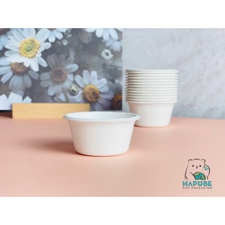 [100 Cái] Hũ Bã Mía 2oz (2 Màu) [Không Nắp] – Đựng Nước Sốt, Gia Vị – Thân Thiện Môi Trường ♻️