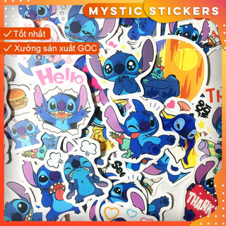 [ Thỏ con ngộ nghĩnh] Set 50 sticker chống nước size 5cm, dán điện thoại, sổ, bullet journal, xe máy, mũ bảo hiểm  ...