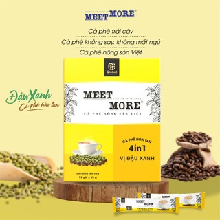 Hộp cà phê hòa tan vị đậu xanh Meet More