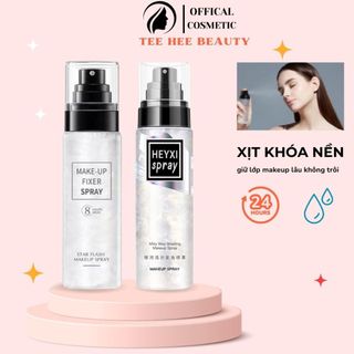 Xịt khóa nền, trang điểm cố định lớp make up Star Flash Spray, Heyxi 8 Hours Wear 100ML Sena Beauty