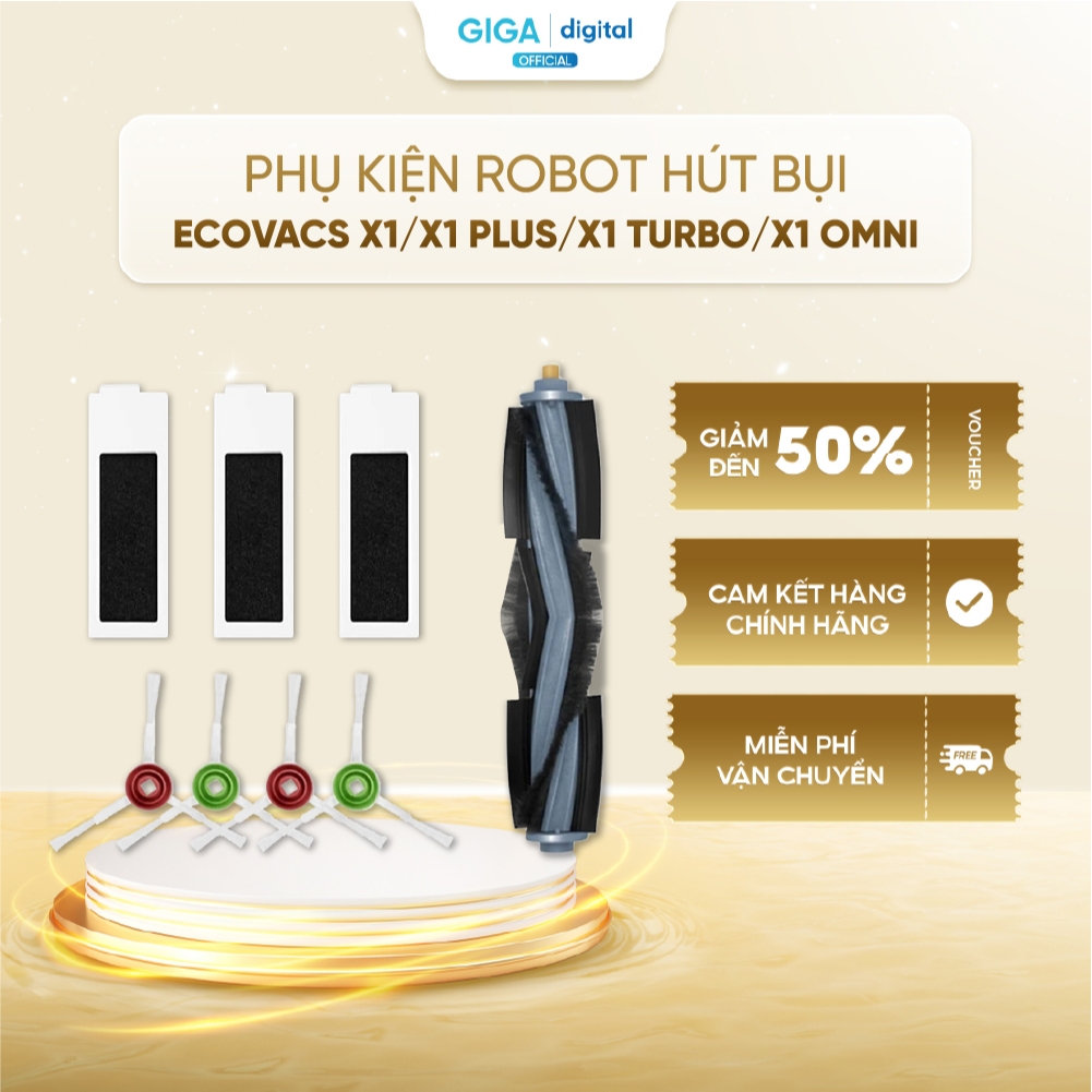 Phụ kiện chính hãng robot hút bụi Ecovacs X1/X1 PLUS/X1 TURBO/X1 OMNI