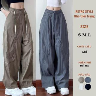 Quần harem gió nhăn parachute pants ống rộng phom thụng - Retrostyle - Quangio615_P0K4
