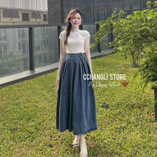 Set Áo Trắng Mix CV Jean Xoè FUMI