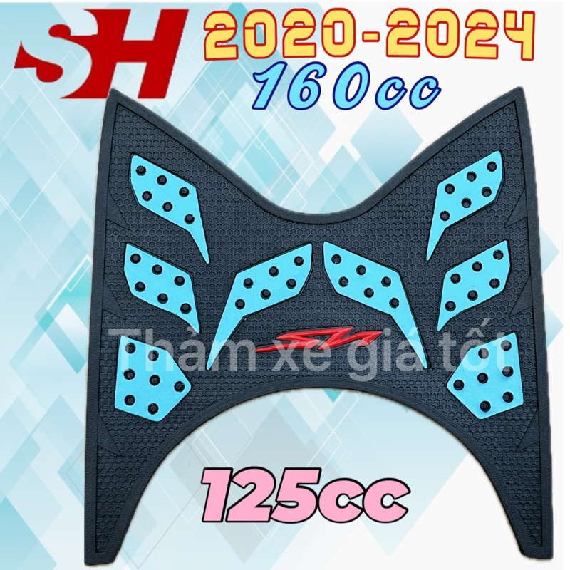 Thảm Để Chân SH 125i-150i - 160i đời xe 2020-2026 Thảm Lót Sàn Xe Cao Su Dày Chống Trơn Trượt