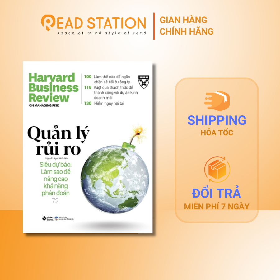 Sách Harvard Business Review: On Managing Risk - Quản Lý Rủi Ro (Siêu dự báo)