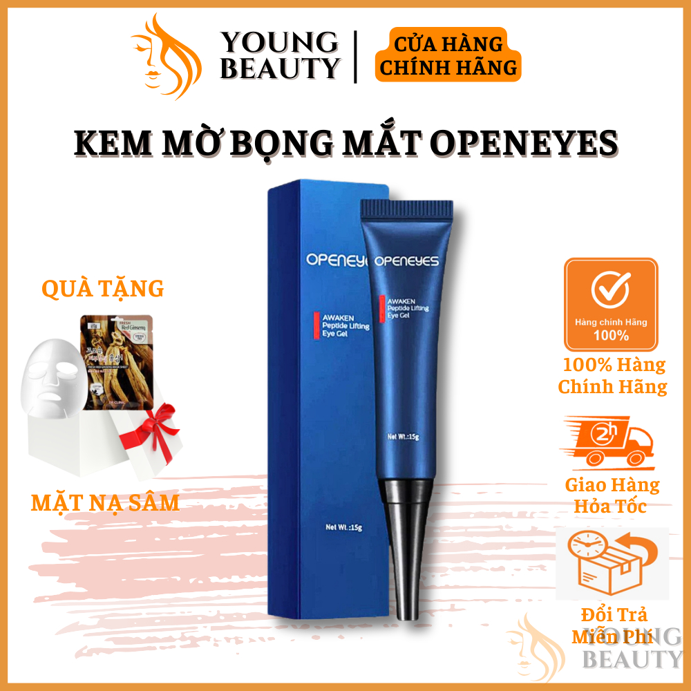 Kem xoá bọng mắt OPENEYES - Kem OPENEYES dưỡng ẩm giúp mờ nếp nhăn, loại bỏ quầng thâm và tan bọng mắt - YOUNG BEAUTY