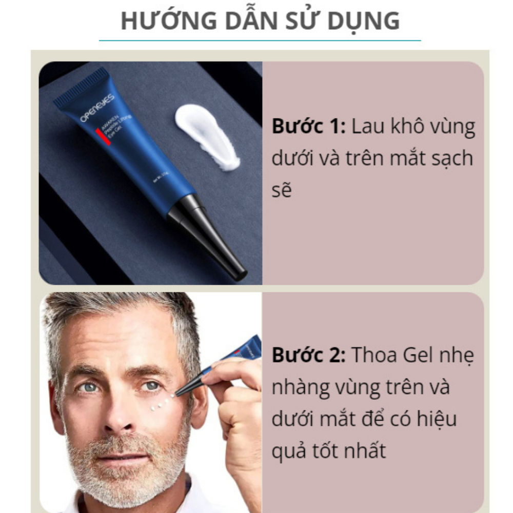 Kem Xoá Bọng Mắt Openeyes - Kem Openeyes Dưỡng Ẩm Giúp Mờ Nếp Nhăn, Loại Bỏ Quầng Thâm Và Tan Bọng Mắt