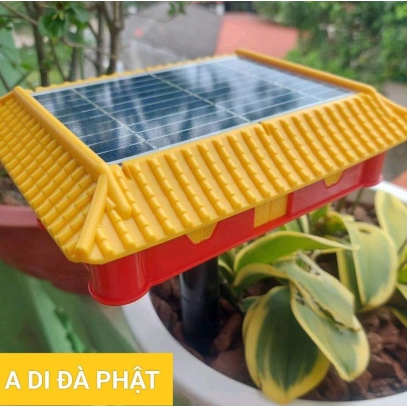 Máy Niệm Phật Năng Lượng Mặt Trời Ngôi Nhà, Kinh Địa Tạng, Có Khe Thẻ Nhớ - Sẵn Máy 41 Bài