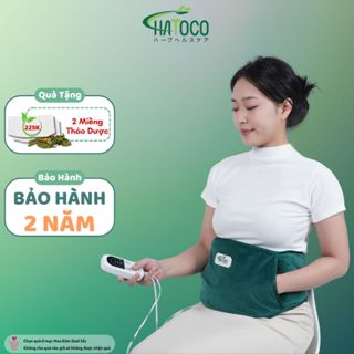  Đai Chườm Thảo Dược Hatoco Giảm Nhức Mỏi Lưng Hông Giảm Đau Bụng Kinh Làm Nóng Bằng Điện 