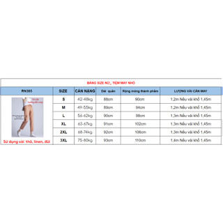 RN385_Rập giấy may quần baggy cạp chun nữ