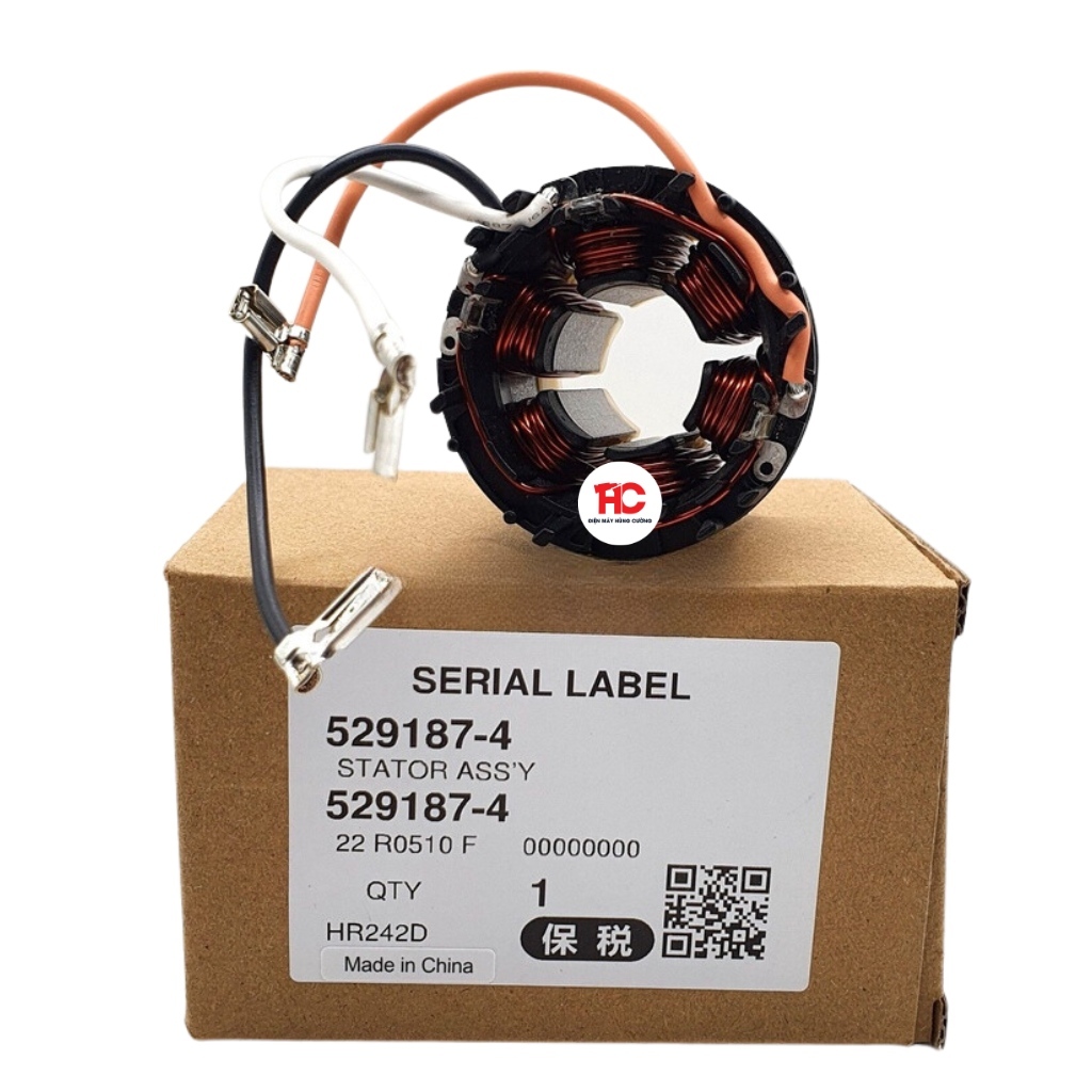 Stator máy khoan bê tông Makita DHR242 DHR244 529187-4 chính hãng | HÙNG CƯỜNG TOOLS