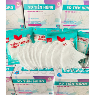 Khẩu trang 5D Tiến Hùng,bịch 10 cái, giao màu ngẫu nhiên,giá tương tác