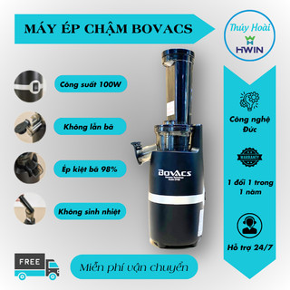 Máy ép chậm trái cây Bovacs chính hãng không lẫn bã, hạn chế tiếng ồn, bảo hành 12 tháng - Gia Dụng Hương Chất