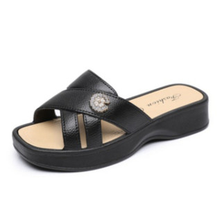 Dép xuồng quai chéo siêu êm nữ đế 3cm