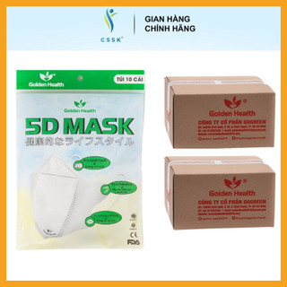Thùng 200 chiếc khẩu trang 5d, khẩu trang 5d chống bụi mịn và kháng khuẩn thời trang Hàn Quốc