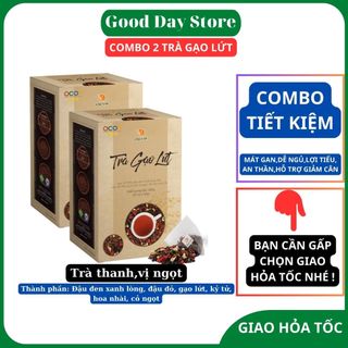  Trà gạo lứt Quê Việt thanh lọc gan, giải độc cơ thể nguyên liệu tự nhiên an toàn 600gr/hộp