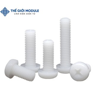 Ốc nhựa 4 cạnh m3 5mm/8mm/10mm/12mm/15mm/20mm/25mm