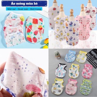 Áo thun mỏng mùa hè mát mẻ CUTE cho chó mèo thú cưng
