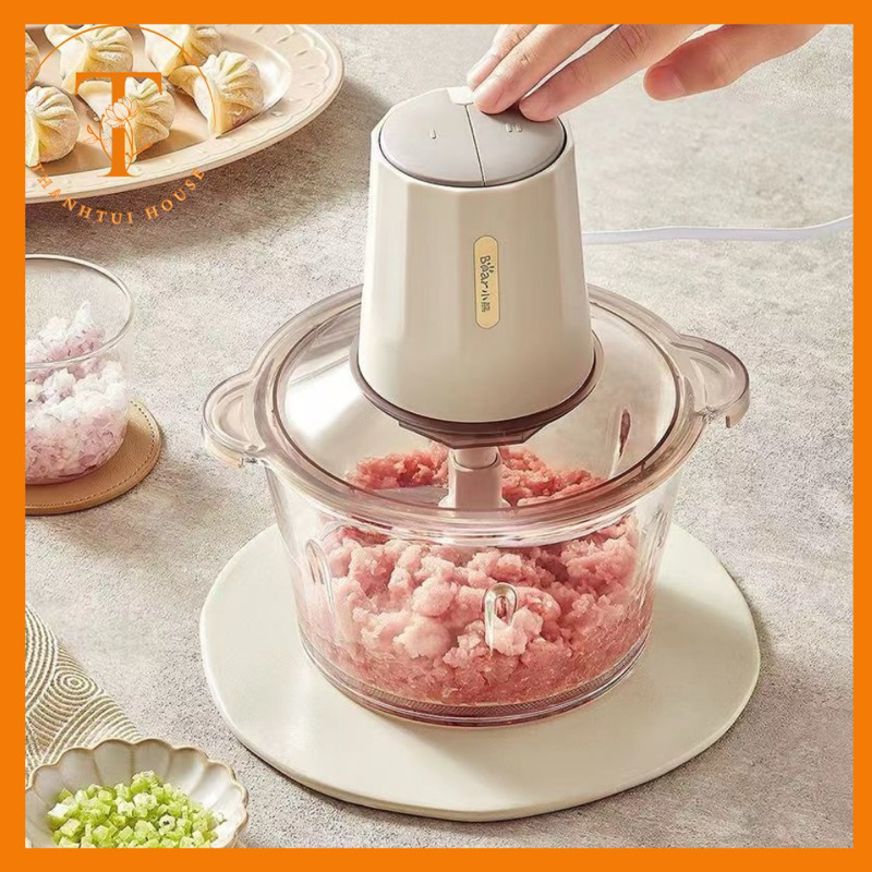 Máy xay thịt xay rau củ quả đa năng Bear dung tích 2L