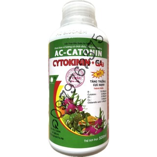 Phân Bón Vi Lượng - AC-CATONIN  - CYTOKININ + GA3 - Tăng Trưởng Cực Mạnh - Chai 500ml