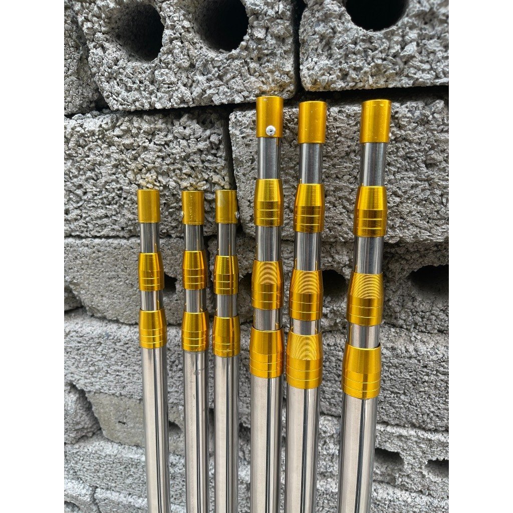 Cán vợt Inox đầu vàng