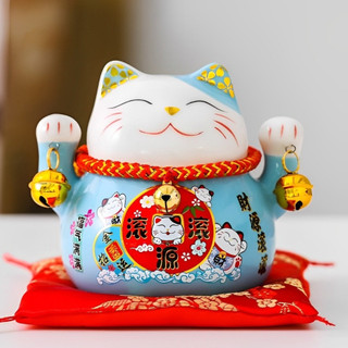 Bộ mèo thần tài để bàn may mắn Cute