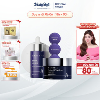 S40_ combo serum derm-a bakuchiol niacinamide 20% + kem đêm cao cấp derm-a premium egf night cream