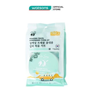 Combo Khăn Nén Dr.Sera Khăn Tắm và Khăn Mặt Du Lịch Tiệt Trùng Đa Năng