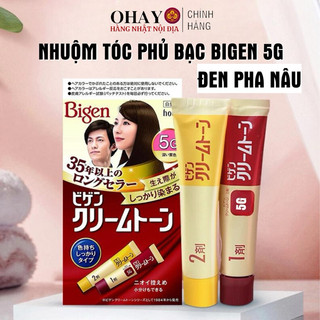 Nhuộm tóc phủ bạc BIGEN 5G (Đen pha nâu) - Ohayo Shop Japan