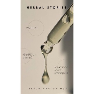 Serum Giảm Mụn, Thu Nhỏ Lỗ Chân Lông Herbal Stories 20ml