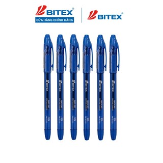 Combo 06 Bút gel Bitex mực xanh G24