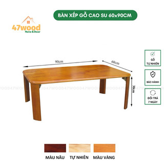 Bàn Gỗ Xếp Gọn Sử Dụng Đa Dụng BM459- Bàn Ăn Cơm Ngồi Bệt Chân Gập Gọn 47wood