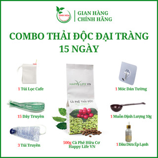 Cà phê hữu cơ thải độc đại tràng 15 ngày TINHHOACARE thải độc giúp đại tràng khoẻ ngừa táo bón