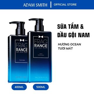 Combo sữa tắm và dầu gội Blueman cho nam mùi Ocean hương nước hoa siêu thơm