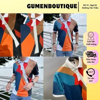 Áo Polo Nam DG Thầy Thích Minh Tuệ Chất Cotton Cực Đẹp - Áo Polo Nam DG Mix Họa Tiết Hot Trend