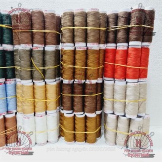 Chỉ may quần jean - Combo 10 ống chỉ jean 1 màu và 10 màu