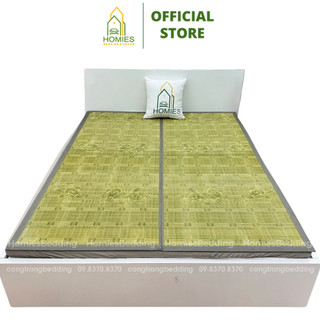 Chiếu Trúc Tây Bắc In Hoa HOMIES Bedding & Décor Chất Liệu Tre Trúc Tự Nhiên - Đủ Kích Thước