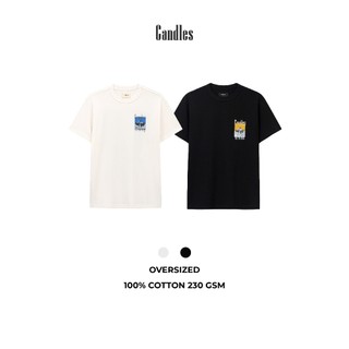 Áo thun nam nữ oversize CANDLES CRUISE T-SHIRT in hình chất liệu 100% cotton 230 gsm chính hãng