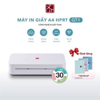 Máy in A4 HPRT GT1 300DPI in nhiệt giấy than kết nối không dây in ấn tại nhà - Hàng chính hãng