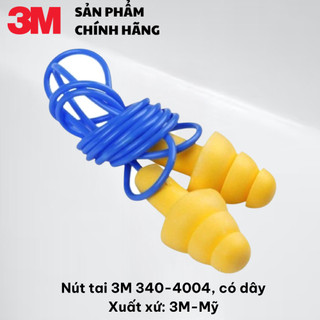 Nút tai 3m e-a-r ultrafit 340-4004, có dây, 1 đôi/gói